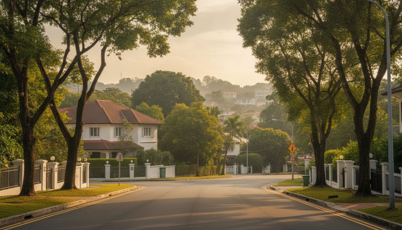 Peaceful residential neighbourhood in District 20 or 26, Singapore