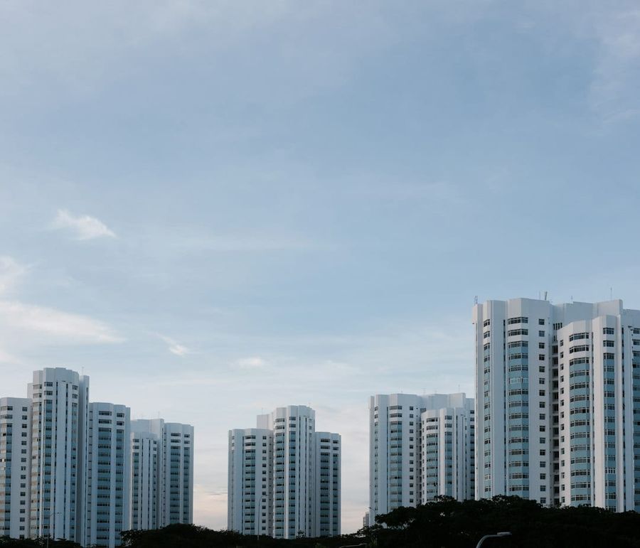 HDB residential blocks in a Singapore neighbourhood
