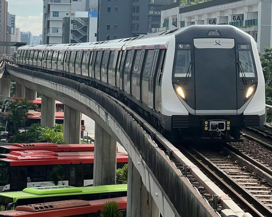 Singapore MRT train and station infrastructure